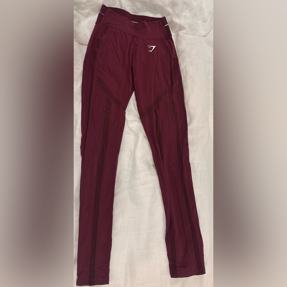GYMSHARK Size Small Burgundy Leggings